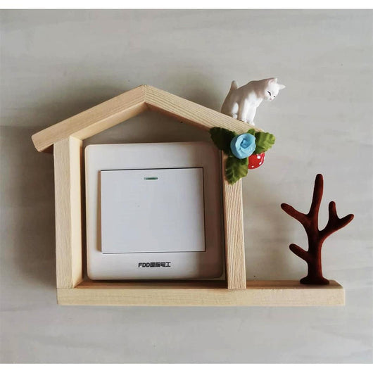Marco Decorativo Hidropónico con Enchufe de Madera y Pegatinas - Image 27