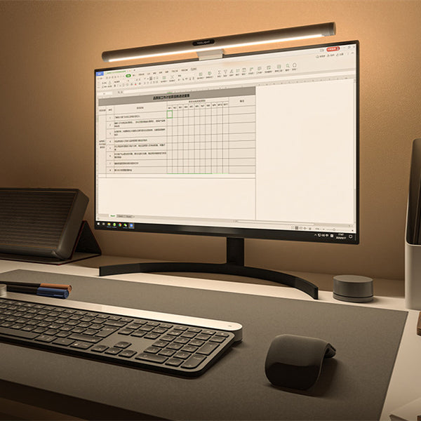 Lámpara de Escritorio LED RGB con Pantalla Digital para Dormitorio y Oficina