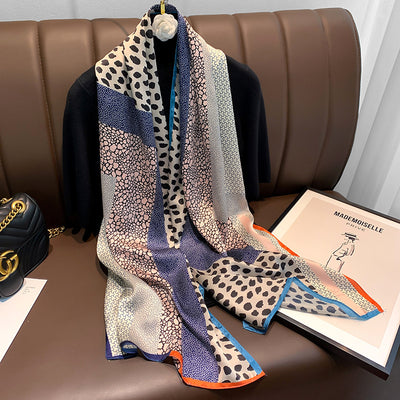Bufanda de Moda Cálida con Estampado Floral