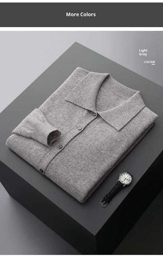 Camisa Interior Clásica de Botones y Color Sólido para Hombre - Image 12