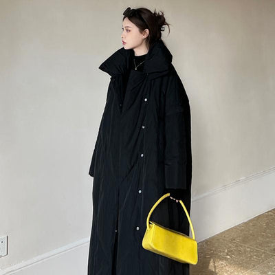 Abrigo Largo Invierno Talla Grande Estilo Coreano para Mujer - Image 5