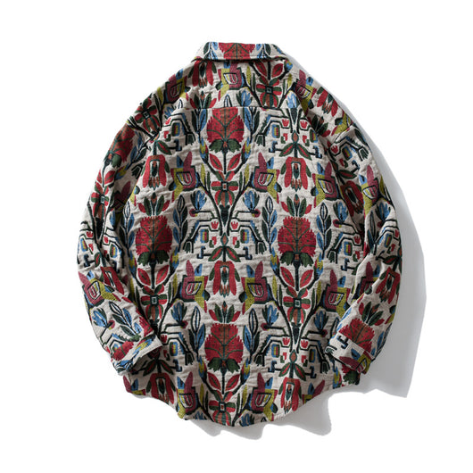 Camisa Étnica Retro Suelta para Hombre - Cálida y Versátil - Image 3