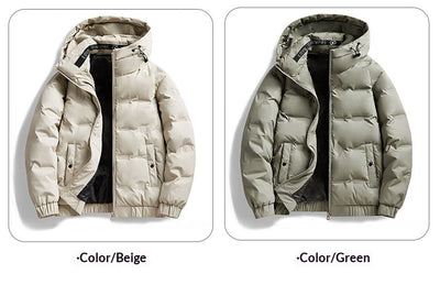 Abrigo Impermeable con Capucha para Hombre - Chaqueta de Plumón Invierno - Image 13