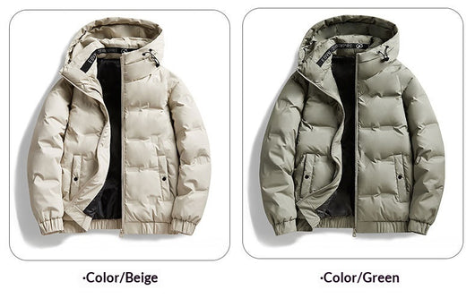 Abrigo Impermeable con Capucha para Hombre - Chaqueta de Plumón Invierno - Image 13