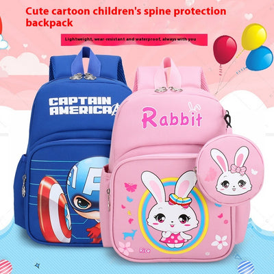 Mochila Escolar Infantil con Protección de Columna y Monedero de Dibujos Animados - Image 28