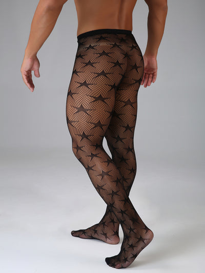 Pantimedias de Encaje Mesh Sexy para Hombre - Tejido Elástico Premium - Image 39