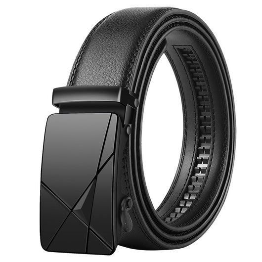 Cinturón de Cuero para Hombre con Hebilla Automática Estilo Coreano - Image 9