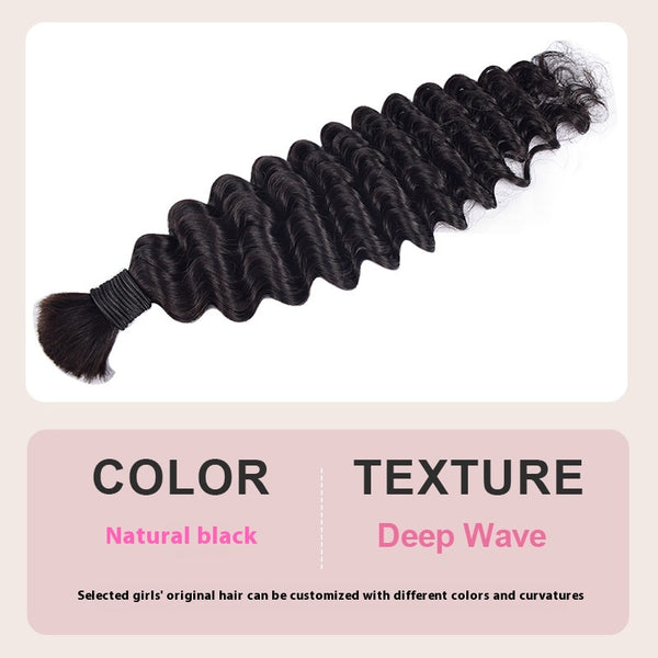 Extensiones de Cabello Ondas Profundas a Granel para Mujeres