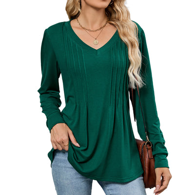Blusa Suelta de Rayas con Mangas Largas para Mujer - Image 9