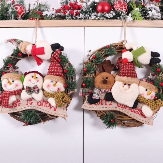 Guirnalda Navideña con Muñeco Decorativo - Círculo de Viñas - Image 3