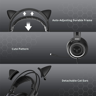Auriculares Gaming con Micrófono Ajustable para PC - Image 12