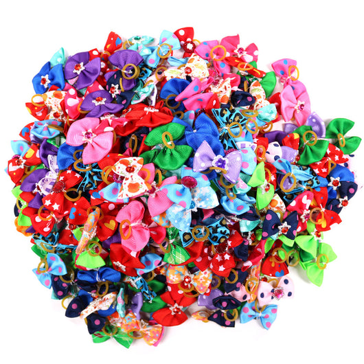 Moño Elástico Floral para Mascotas - Accesorios para Perros y Gatos - Image 12