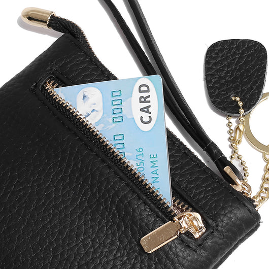 Billetera Compacta de Cuero con Cierre - Diseño Minimalista para Mujer - Image 15