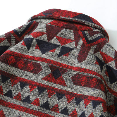Abrigo Retro de Lana Gruesa Holgado para Hombre - Image 14