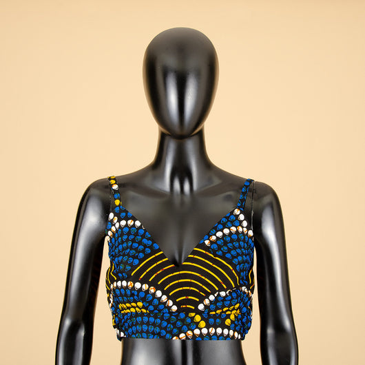 Conjunto de Dos Piezas con Estampado Africano para Mujer - Image 13