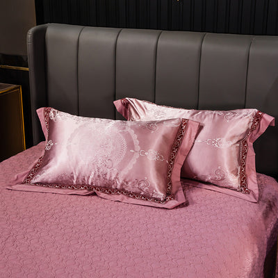 Funda de Almohada Jacquard de Algodón Satinado - Par de Dos - Image 25