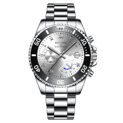 Reloj Deportivo Sumergible Verde Acero Inoxidable Calendario Luminoso Cuarzo - Image 13