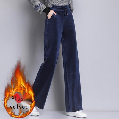 Pantalones Deportivos Holgados Plus Size con Forro Térmico - Image 6