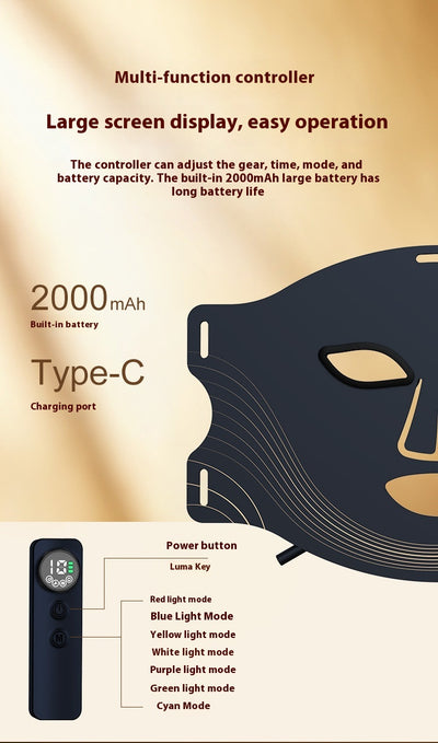 Mascarilla LED Fotónica Infrarroja Portátil Respirable - Image 14