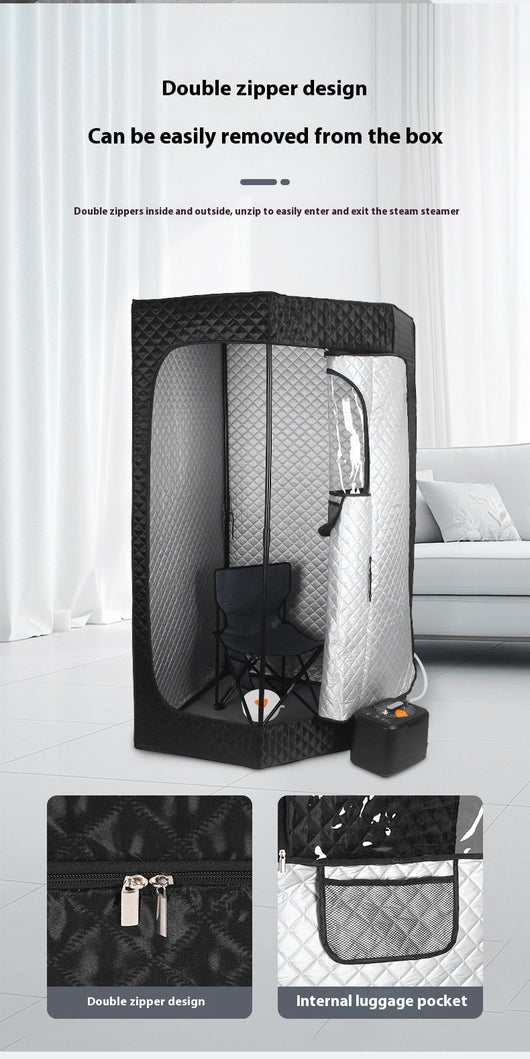 Sauna Portátil Plegable con Generador de Vapor - Sistema Completo para el Cuerpo - Image 9