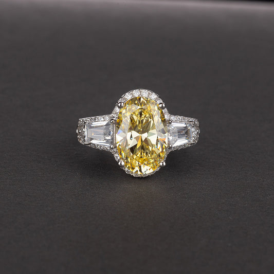 Anillo de Diamantes Simulados 8 Quilates Forma Gota Grupo 812 - Image 2