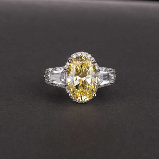 Anillo de Diamantes Simulados 8 Quilates Forma Gota Grupo 812 - Image 2