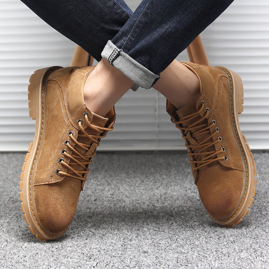 Zapatos de Trabajo Estilo Británico Transpirables Corte Medio - Image 11