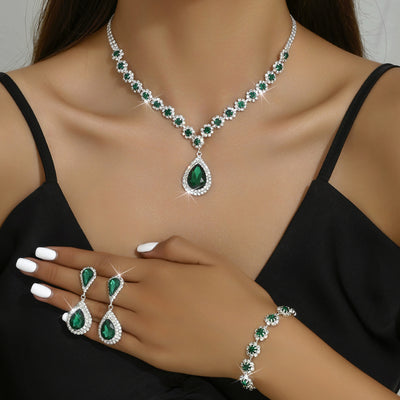 Conjunto de Joyería para Novia: Collar, Aretes y Pulsera - Image 2