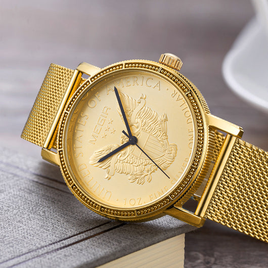 Reloj de Hombre Ultradelgado Acero Inoxidable Malla Metálica Cuarzo - Image 7