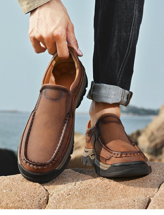 Zapatos Casuales de Cuero para Hombre Talla Grande - Cómodos y Ligeros - Image 12