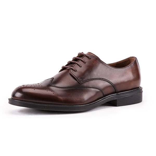 Zapatos de Cuero Casuales con Cordones para Hombre