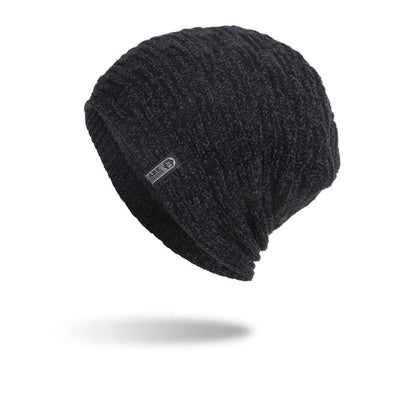 Gorro de Lana con Patrón Geométrico Horizontal y Vertical - Image 6