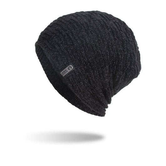 Gorro de Lana con Patrón Geométrico Horizontal y Vertical - Image 6