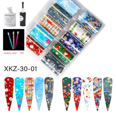 Set de 12 Láminas Decorativas para Uñas - Transferencias Nail Art - Image 85