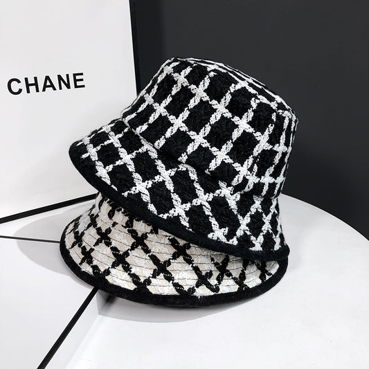 Gorro Tejido Escocés Retro para Mujer - Estilo Pescador Clásico