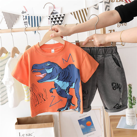 Conjunto Deportivo Infantil Estilo Vaquero de Manga Corta - Image 6