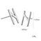 Nordic Rune Letter Earrings Made Of Stainless Steel Steel Color 22style