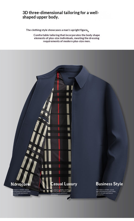 Blazer Casual Ejecutivo Talla Grande para Hombre - Image 13