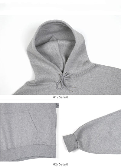 Suéter Gris Otoño con Capucha para Hombre - Image 12