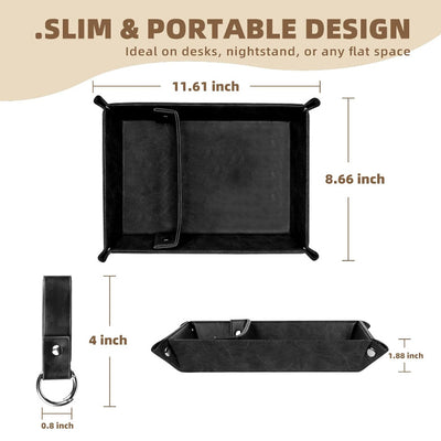 Bandeja Decorativa Plegable de Cuatro Esquinas - Regalo Perfecto para Papá - Image 10