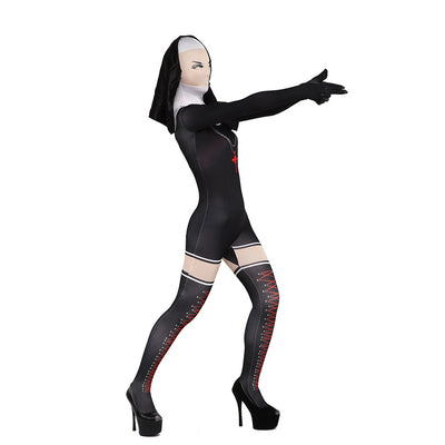 Malla Integral de Spandex Negro para Actuación y Danza - Image 4