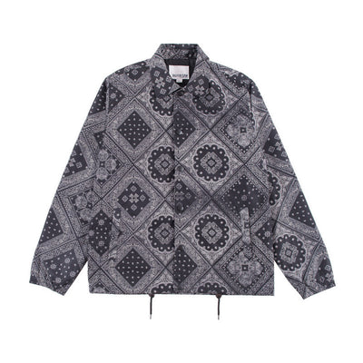 Chaqueta Cortavientos Hip-hop Estampado Floral Cashew West Coast - Estilo Street Wear - Image 4