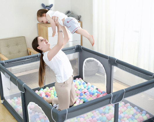 Corral de Seguridad Infantil - Valla Protectora Plegable para Bebés