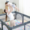 Corral de Seguridad Infantil - Valla Protectora Plegable para Bebés