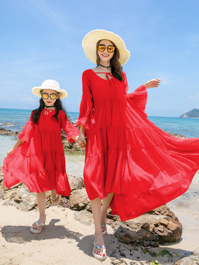 Conjunto de Playa Familiar - Culottes Verano para Papás e Hijos - Image 11