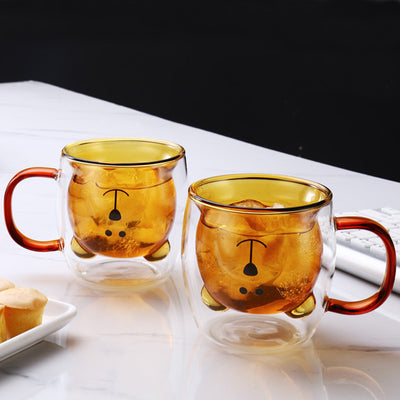 Vaso Infantil Doble de Cristal Diseño Osito para Café y Leche - Verano Divertido - Image 13