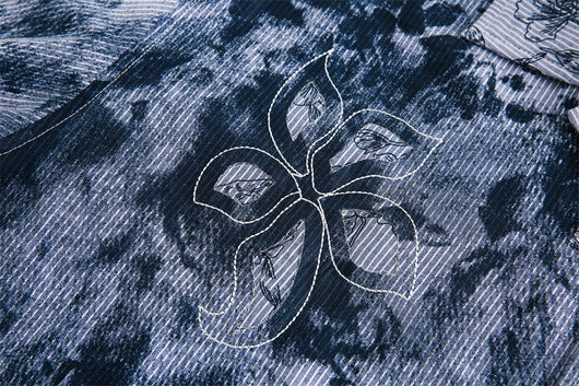 Camisa para Hombre con Bordado Floral Calado - Image 10