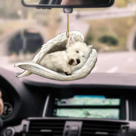 Colgante de Auto Ángel Perro Dormido - Adorno Decorativo de Acrílico para Puertas - Image 11