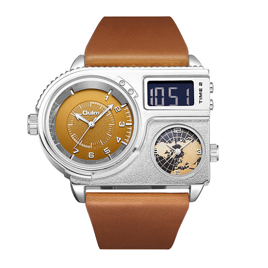 Reloj Deportivo Casual para Hombre con Esfera Grande y Correa de Cuero - Image 3