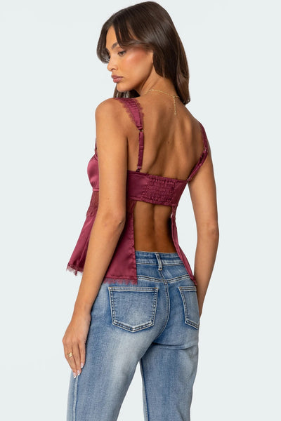 Blusa Camisola con Encaje y Tirantes Finos - Image 29